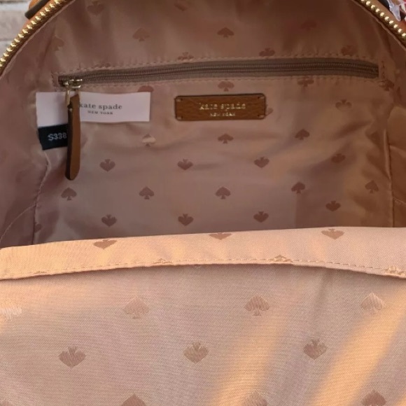 KATE SPADE MEDIUM BACKPACK JACKSON LEATHER BROWN - Picture 7 of 8